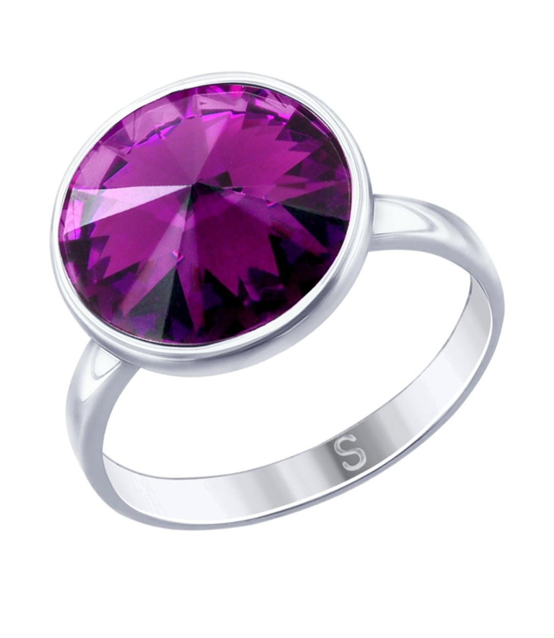 Кольцо с кристаллом Swarovski / 17,5 размер ( пр. Абая 141 )
