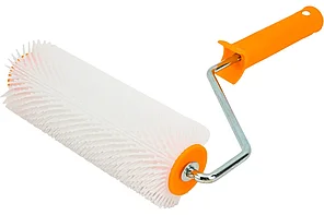 Валик игольчатый для наливных полов, пластмассовые иглы, STAYER PROFESSIONAL 200 мм, d75 мм, бюгель 8 мм