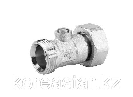 Прямой узел нижнего подключения 3/4"EKх3/4"EK, одинарный, для двухтрубных систем Varmega