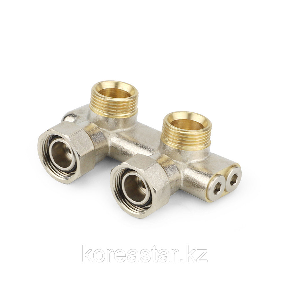 Узел нижнего подключения перекрестный, угловой 3/4"EKх3/4"EK, Varmega