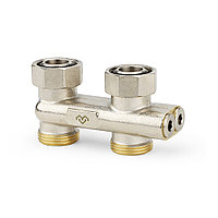 Узел нижнего подключения перекрестный, прямой 3/4"EKх3/4"EK, Varmega