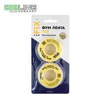 Фум лента для газа 12*0,1*12000 мм Sanfix 55/25 мм в блистере 2 шт (300)