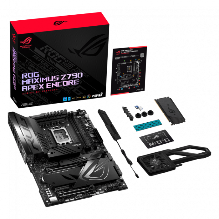 asus Сист.плата ASUS ROG MAXIMUS Z790 APEX ENCORE, Z790, 1700, 1xDIMM2, 2xDDR5, 2xPCI-Ex16, PCI-Ex4, 5xM.2,