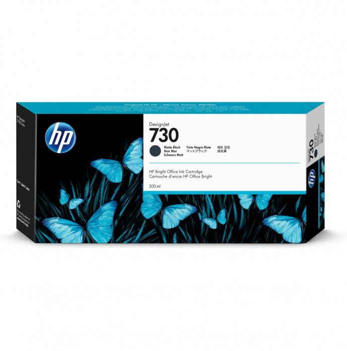 hp Струйный картридж HP P2V71A 730 для HP DesignJet, 300 мл, черный матовый
