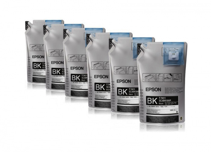 Epson Набор картриджей Epson C13T773140 Black с черными чернилами 6х1л для Epson SureColor SC-B6000/B7000