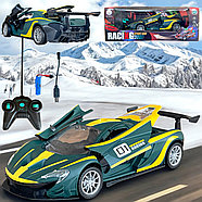 Jt630 Машина (зеленая) на р/у Sportcar 4 функции, двери открываются 31х11см, фото 3