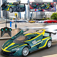 Jt630 Машина (зеленая) на р/у Sportcar 4 функции, двери открываются 31х11см, фото 2