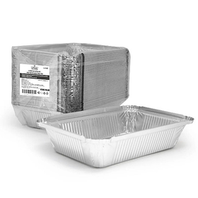 Форма алюминиевая, прямоугольная 780 мл ,  210 * 148  , дно: 170 * 104мм