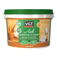 Лак акриловый для бань и саун VGT 2,2кг