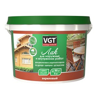 Лак акриловый для наружных и внутренних работ VGT 2.2кг