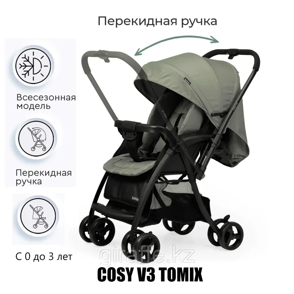 Коляска прогулочная Tomix Cosy V3 с перекидной ручкой, фото 1