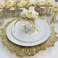 Бонбоньерка "Crystal с цветами айвори"