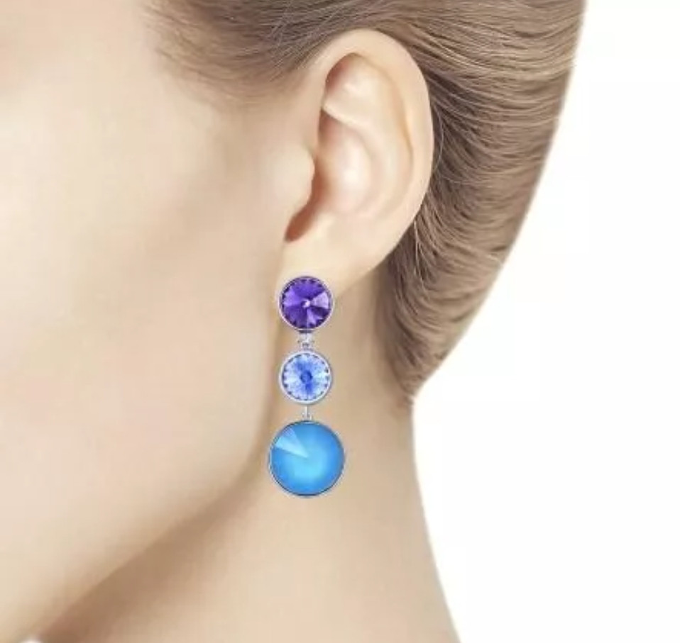 Серьги с кристаллом Swarovski ( пр. Абая 141 )