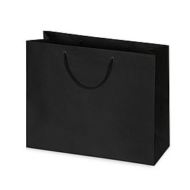 Бумажный пакет, черный 41/31 см.