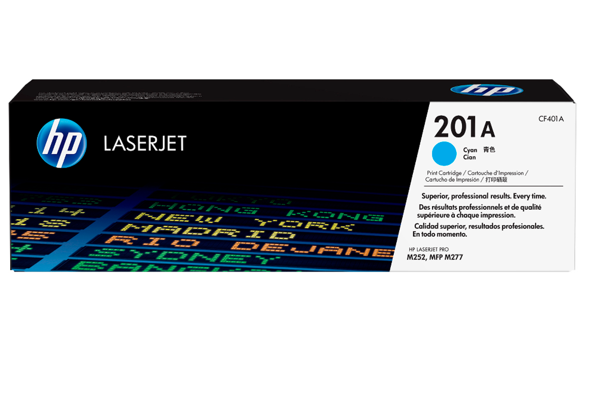 hp Картридж лазерный HP CF401A Голубой HP 201A