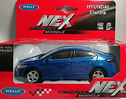 Машинка WELLY 1:38 Hyundai Elantra, пруж. мех., цвет в асс.