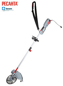 Электротриммер Ресанта ЭТ-1500Н ( 1500 Вт | 220В | Вес, 6,4 кг | Леска 2 мм | Нож 40ТР | Ширина кошения 42cм)