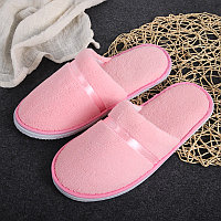 Тапочки РОЗОВЫЕ атласная лента 4мм 031, пара TRCY