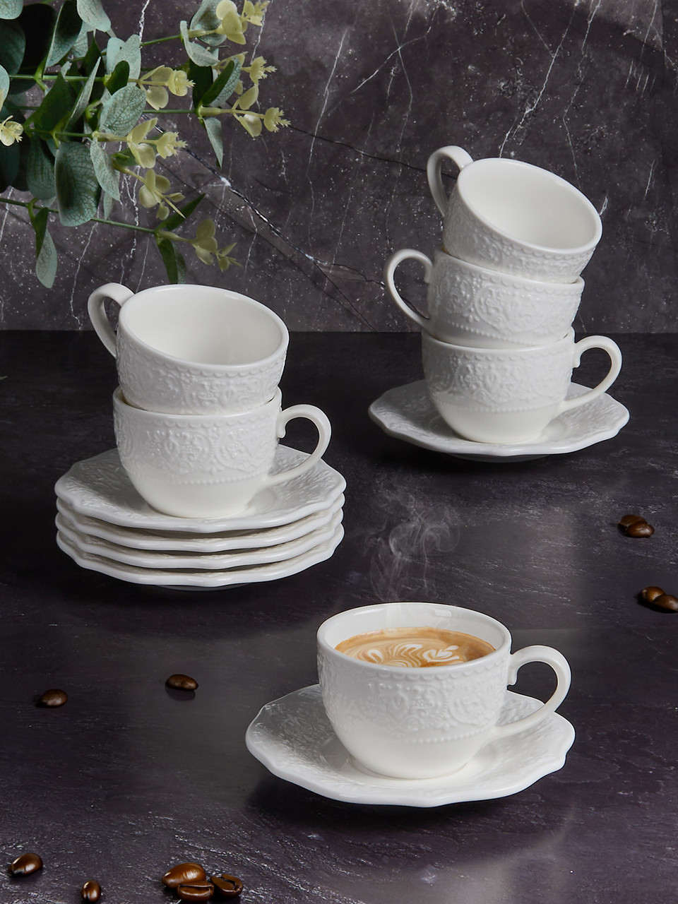 Кофейный сервиз (с ажурным краем) Royal Whitehall TUC3113 TUDOR (BOX), фото 1