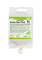 Diversey SUMA D1 (упаковка 1.5 kg * 4 штуки) - средство для мытья посуды (вручную)
