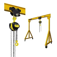 МПУ OCALIFT 2т 3х3 с ручной цепной талью ТРШ 2т 3м на приводной каретке ДОРА 2т 3м