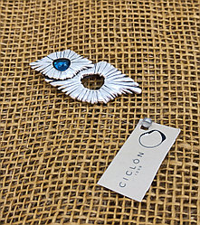 Брошь/ Botanic - синий / ЕВ60 ( пр.Абая 141 )