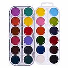 Краски акварельные ЮНЛАНДИЯ "ЮНЫЙ ВОЛШЕБНИК", медовые, 24 цвета, круглые кюветы, пластик, 192359, фото 2