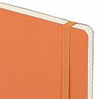 Блокнот А5 (148x218 мм), BRAUBERG "Metropolis Ultra", под кожу, 80 л., резинка, клетка, оранжевый, 111019, фото 4