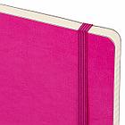 Блокнот А5 (148x218 мм), BRAUBERG "Metropolis Ultra", под кожу, 80 л., резинка, клетка, розовый, 111024, фото 4