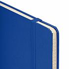 Блокнот А5 (148x218 мм), BRAUBERG "Metropolis", балакрон, 80 л., резинка, клетка, синий, 111582, фото 4