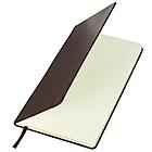 Блокнот А5 (148x218 мм), BRAUBERG "Metropolis", балакрон, 80 л., резинка, клетка, коричневый, 111586, фото 3