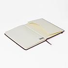 Блокнот А5 (148x218 мм), BRAUBERG "Metropolis", балакрон, 80 л., резинка, клетка, коричневый, 111586, фото 7