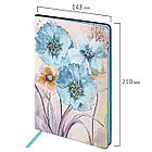 Блокнот А5 (143x210 мм), BRAUBERG VISTA "Delicate flowers", под кожу, гибкий, 80 л., 112077, фото 2