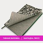 Блокнот А5 (143x210 мм), BRAUBERG VISTA "Military", под кожу, гибкий, 80 л., 112085, фото 9