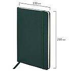Блокнот А5 (130х210 мм), BRAUBERG ULTRA, балакрон, 80 г/м2, 96 л., клетка, темно-зеленый, 113035, фото 2