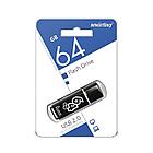 Флеш-диск 64 GB, SMARTBUY Glossy, USB 2.0, черный, SB64GBGS-K, фото 3