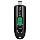 Флеш-диск 128GB TRANSCEND JetFlash 790C, разъем USB Type-С, черный/зеленый, TS128GJF790C, фото 2