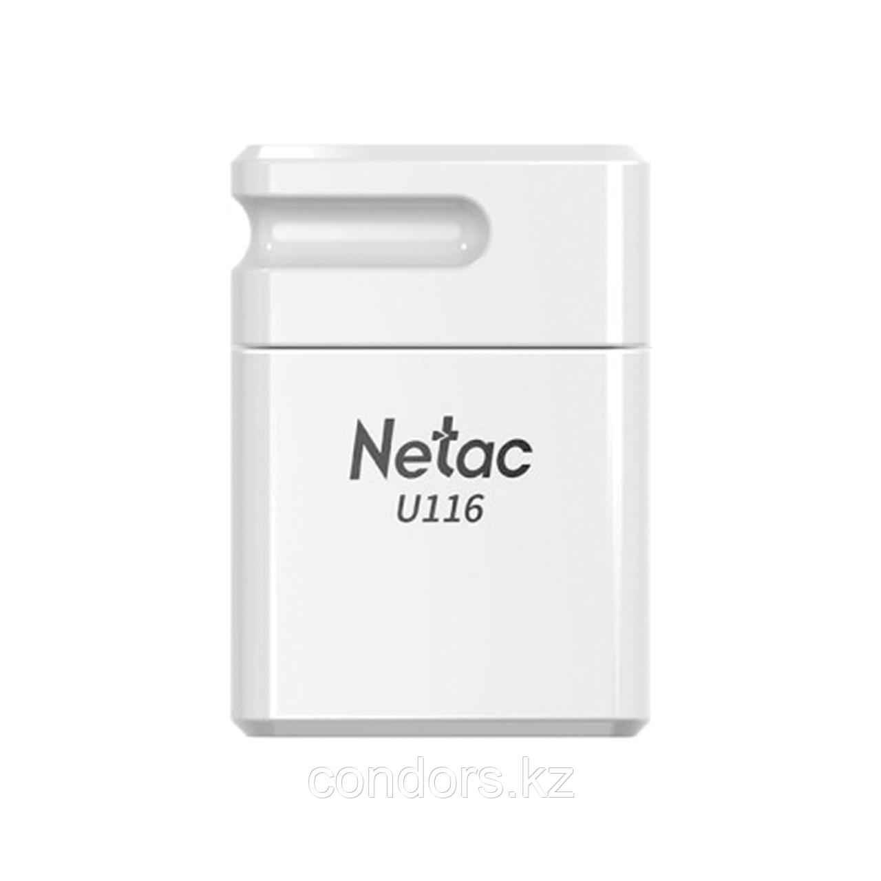 Флеш-диск 32 GB NETAC U116, USB 2.0, белый, NT03U116N-032G-20WH, фото 1