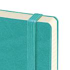 Блокнот МАЛЫЙ ФОРМАТ (100x150 мм) А6, BRAUBERG "Metropolis Ultra", под кожу, 80 л., клетка, бирюзовый, 113323, фото 4