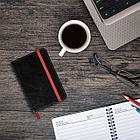 Блокнот МАЛЫЙ ФОРМАТ (100x150 мм) А6, BRAUBERG "Office", под кожу, 80 л., клетка, черный, 113325, фото 7