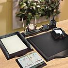 Набор настольный GALANT из мрамора, 7 предметов, зеленый мрамор/отделка красное дерево, 231485, фото 3