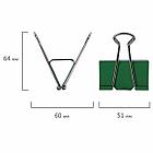 Зажимы для бумаг BRAUBERG, КОМПЛЕКТ 12 шт., 51 мм, на 230 листов, цветные, в пластиковом цилиндре, 221131, фото 5