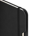 Блокнот А5 (162х218 мм), BRAUBERG "NOTE", под кожу софт-тач, с резинкой, 80 л., клетка, черный, 113437, фото 4