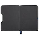 Блокнот А5 (162х218 мм), BRAUBERG "NOTE", под кожу софт-тач, с резинкой, 80 л., клетка, синий, 113438, фото 6