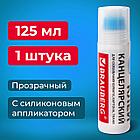 Клей канцелярский BRAUBERG, 125 мл, с силиконовым аппликатором, 228403, фото 11