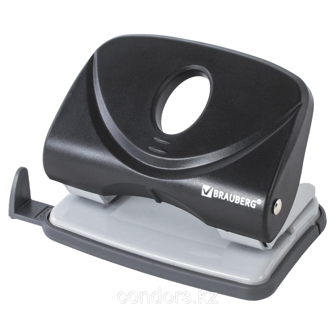 Дырокол BRAUBERG "Original", до 20 листов, черный, 222539, фото 1