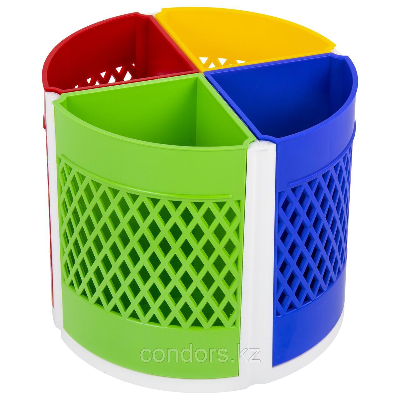 Подставка-органайзер STAFF "Octet", 4-8 отделений (трансформер), вращающаяся, разноцветная, 238322, фото 1