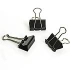 Зажимы для бумаг ОФИСМАГ, КОМПЛЕКТ 12 шт., 25 мм, на 100 листов, черные, картонная коробка, 225155, фото 3