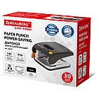 Дырокол ЭНЕРГОСБЕРЕГАЮЩИЙ BRAUBERG "Easy Press", до 30 л., БЕЗ УСИЛИЙ, 224343, фото 2