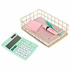 Органайзер корзинка для косметики и мелочей металлическая MONTE VITA, 242х162х63 мм, золото, 272481, фото 5